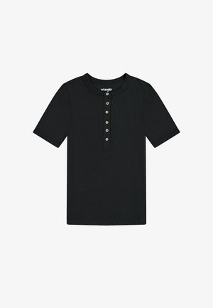 Wrangler SHORT SLEEVE SLIM FIT - Camiseta básica - black