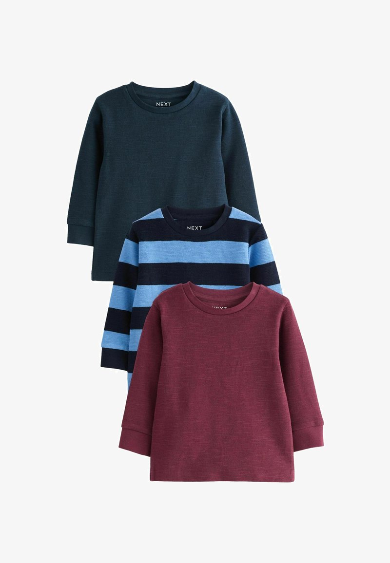 Next LONG SLEEVE 3 PACK- REGULAR FIT - Longsleeve - burgundy red