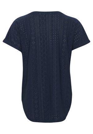 Cream CRMIANNA POINTELLE - T-shirts basic - dress blues