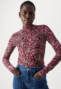 Scotch & Soda PRINTED LONG SLEEVE - Top s dlouhým rukávem - bordeaux pink