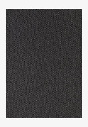 Textielstof in donkergrijs, met een gladde textuur en een fijn geweven patroon, geschikt voor diverse toepassingen.