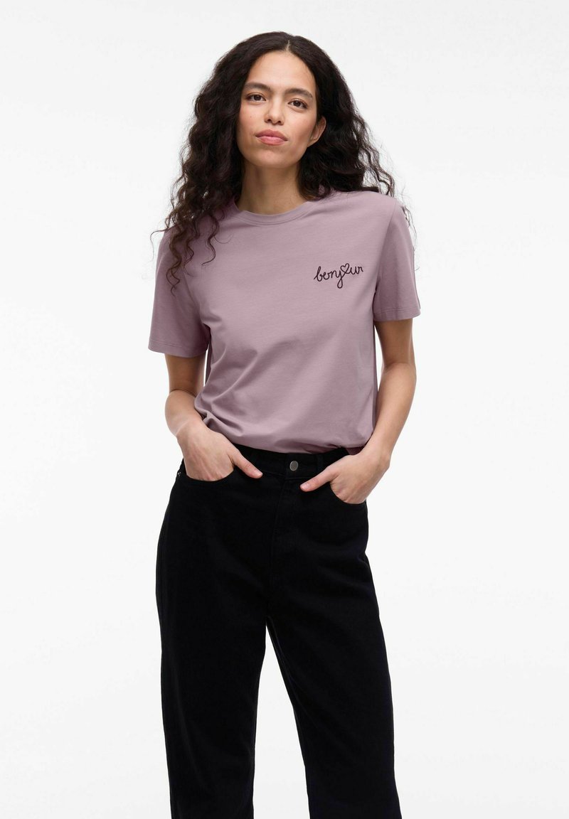 VILA NORA S/S NOOS - T-shirts basic - toadstool