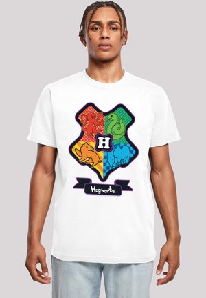 HARRY POTTER HOGWARTS JUNIOR CREST - Print T-shirt - white