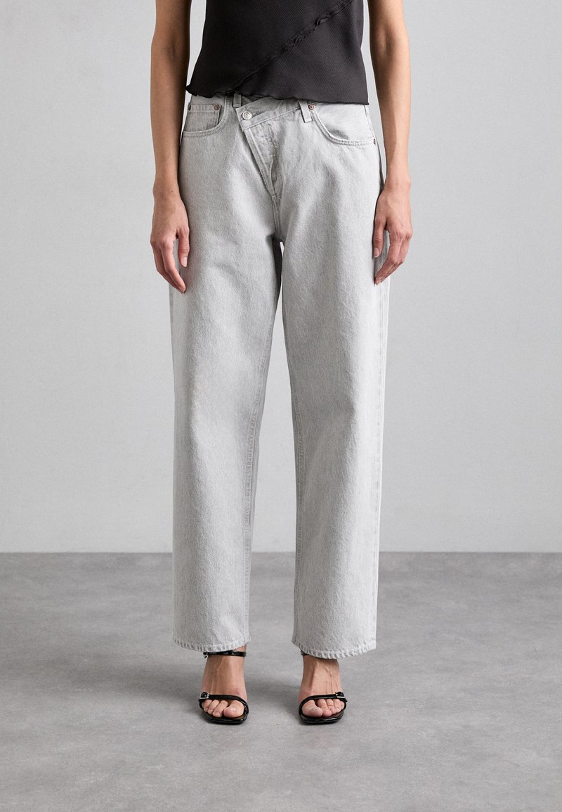 Agolde CRISS CROSS - Džínsy s rovným strihom - marbled medium grey