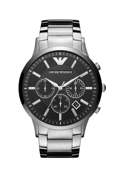 Emporio Armani Rannekello ajanottotoiminnolla - silver-coloured