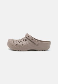 CLASSIC FLORAL CUT OUT UNISEX - Ciabattine - taupe