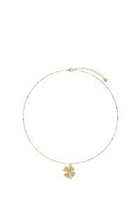 STARRY NECKLACE WITH CLOVER & RHINESTONE - Collana - gold coloured