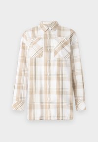 NICOLA CHECK SHIRT - Button-down blouse - light sand