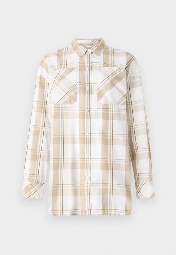 NICOLA CHECK SHIRT - Button-down blouse - light sand4