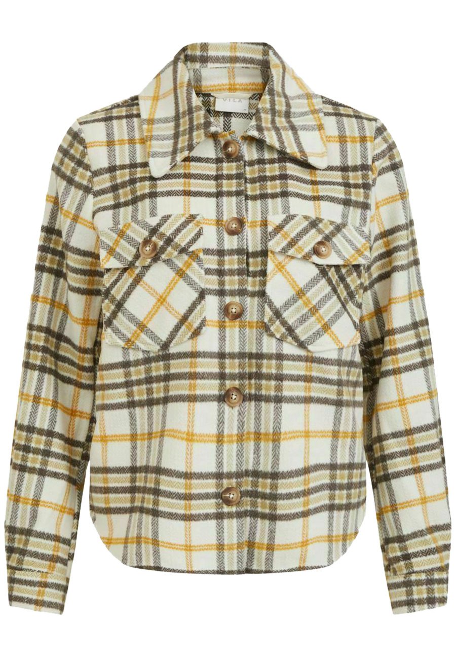 Damen VIBIRA SHORT CHECK SHACKET - Leichte Jacke Damen VIBIRA SHORT CHECK SHACKET - Leichte Jacke