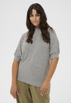 LUSHA - T-shirts basic - light grey melange