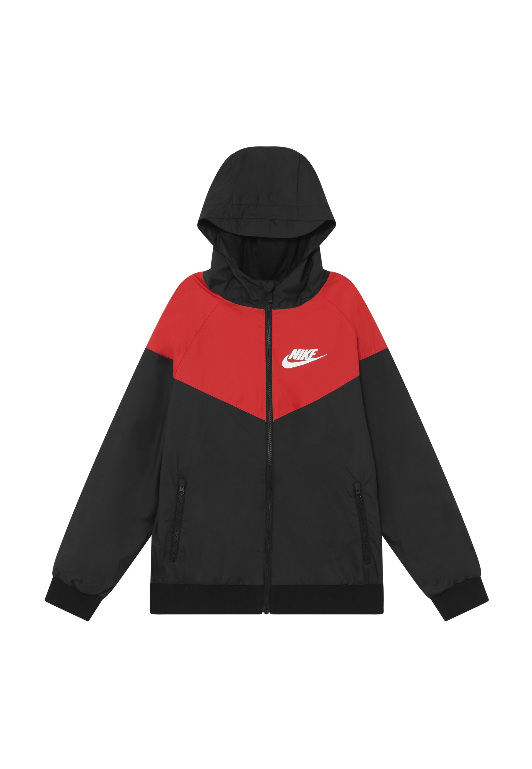 nike red white black jacket
