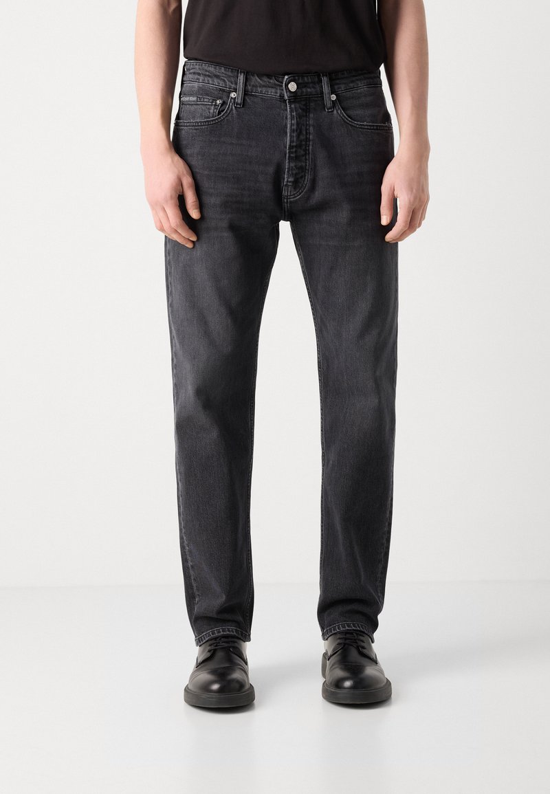 Jean Droit Denim Co – Taille 30, Jambe 30 – Noir Délavé – Coton Denim – Occasion Très Bon état