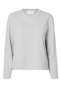 Long sleeved top - light grey melange