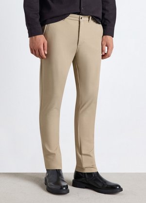 Calliope, PANTALONE LUNGO TINTA UNITA - Chino - beige scuro