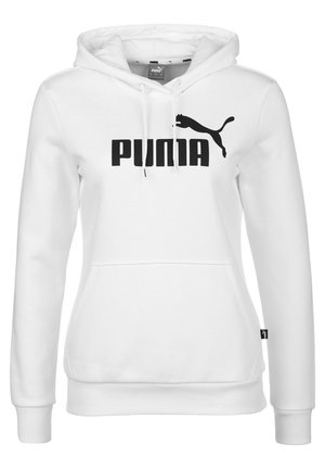 Felpa con cappuccio - white/black