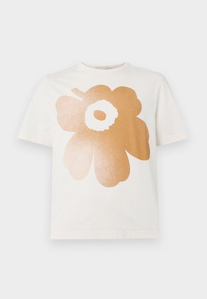 ERNA PLACEMENT UNISEX - Print T-shirt - off white/beige