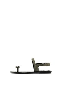 SANDALS WITH METAL TOE DETAIL 11726550 - Riemensandalette - taupe