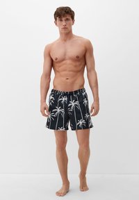 s.Oliver MIT ALLOVER-PRINT - Badeshorts - navy
