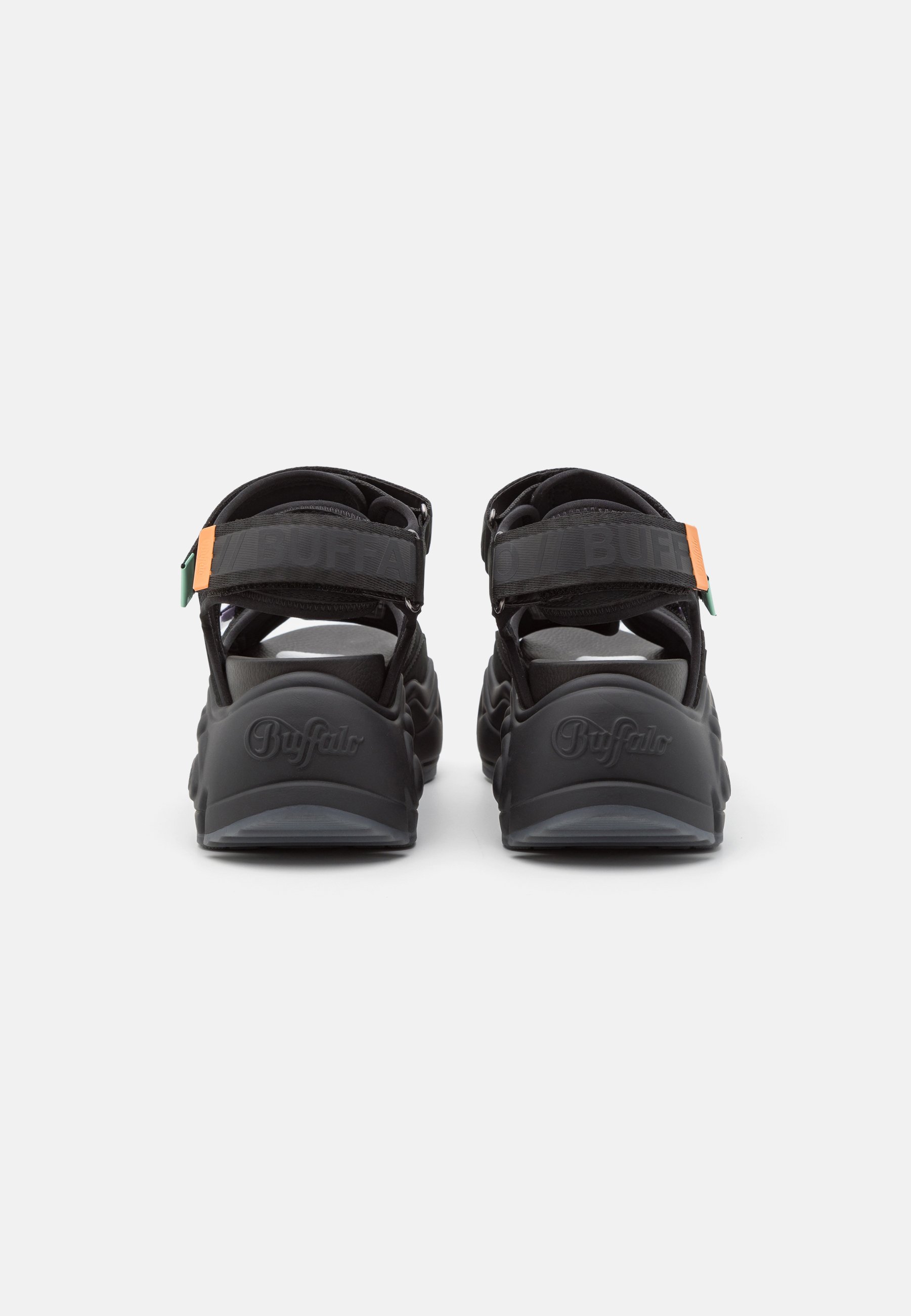 Buffalo BINARY - Platform sandals - black - Zalando
