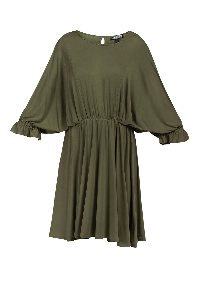 dreimaster Jurk olijfgroen