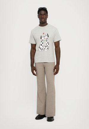THE POOCH SMOOCH - T-Shirt print - melange grey