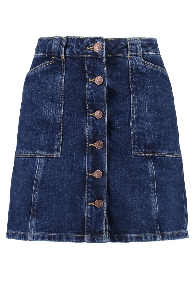 Jupe Saint James CORALIE 9620 boutonnée en denim de coton