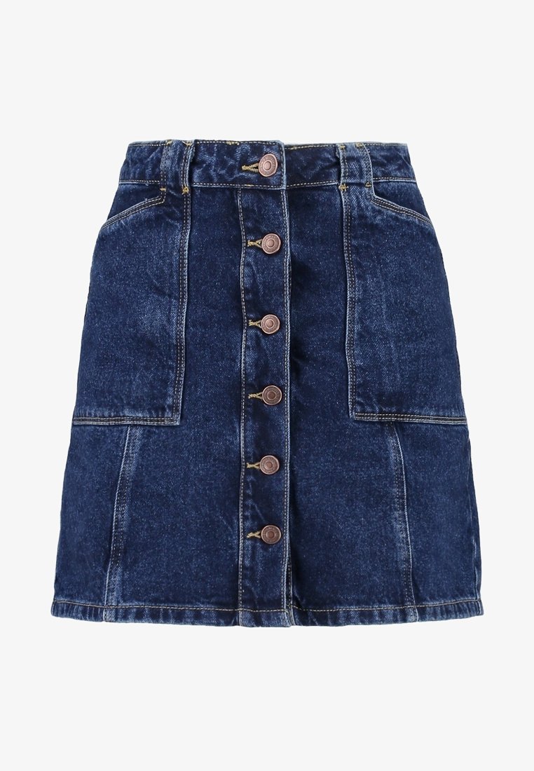 Jupe Saint James CORALIE 9620 boutonnée en denim de coton Jupe Saint James CORALIE 9620 boutonnée en denim de coton