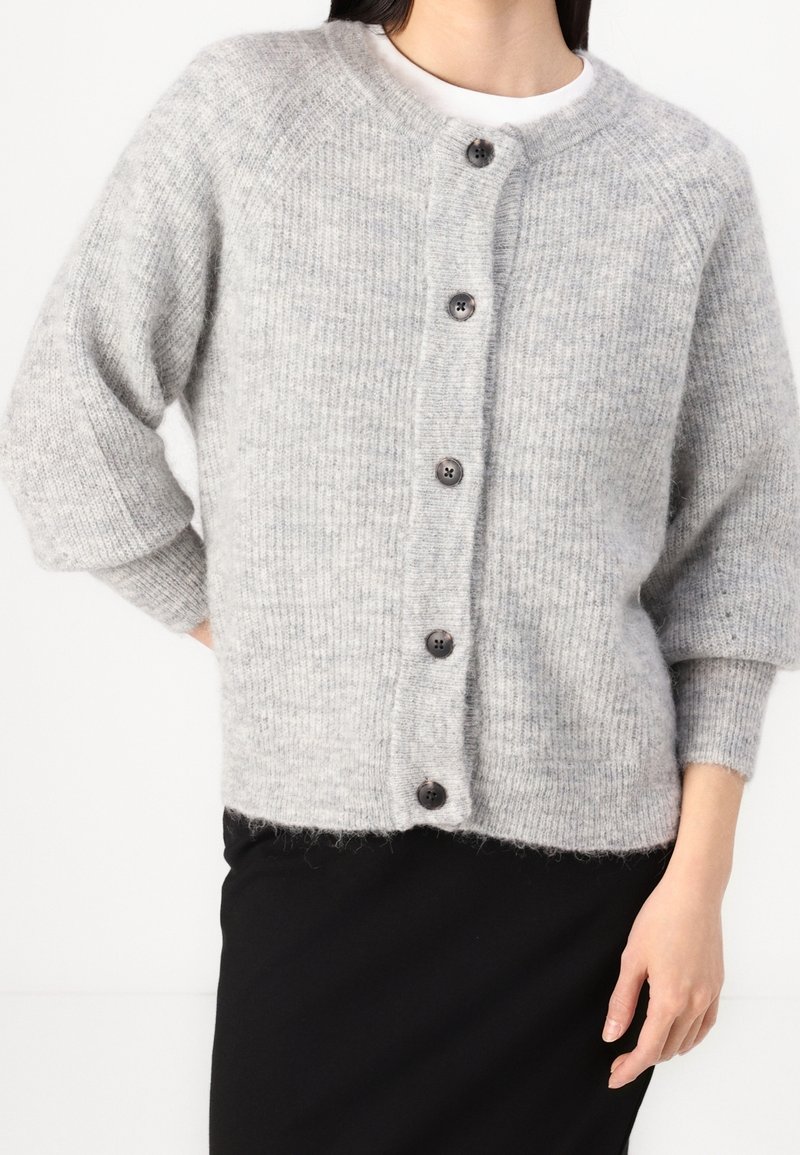 Selected Femme Kardigan - mottled light grey