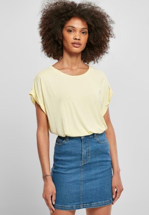 LADIES MODAL EXTENDED SHOULDER TEE - T-shirt basic - softyellow