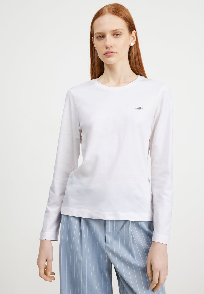 GANT - REG SHIELD  - Long sleeved top - weiß, Enlarge