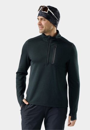 Smartwool, MEN'S ACTIVE FLEECE 1/2 ZIP - Fleecetrøjer - black