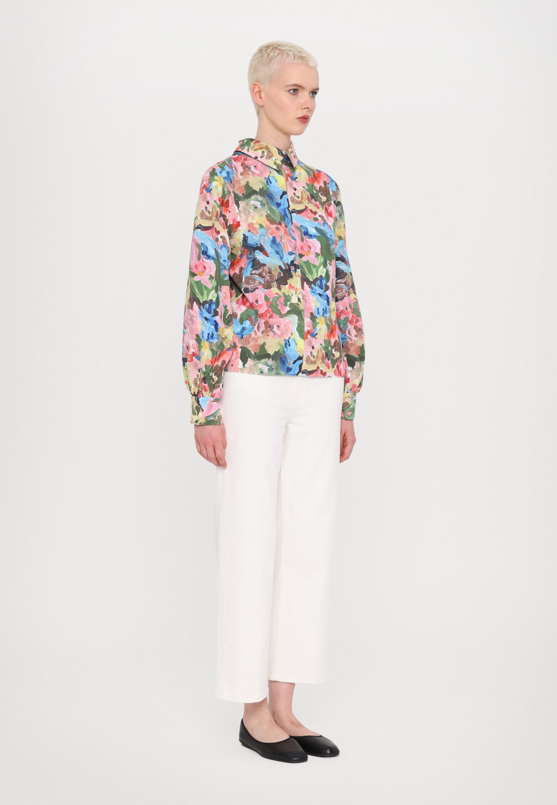 売れ筋商品|||スティーヌ・ゴヤ シャツ レディース トップス STRUCTURE GATHERED LONG SLEEVE  - Blouse - loves me loves me not 6214eee1f0f946d38e60bfa1b41d41