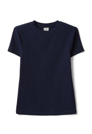 Stefanel, CREW-NECK T-SHIRT. - T-shirt basic - navy blue