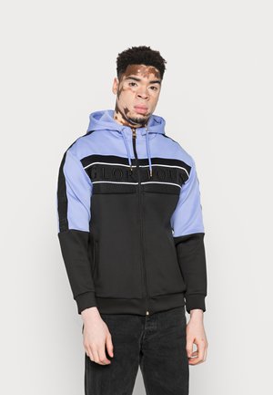 ALBIAR POLY HOOD - Sweater met rits - jet black/lilac