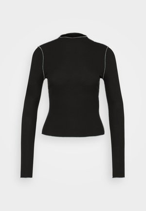 Vero Moda, VMSNIPA TEE - Pikkade varrukatega topp - black/cream
