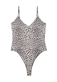 BASIC STRAPPY LEOPARD - Top - mottled brown