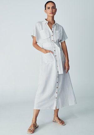 WILLA WICHITA MIDI - Srajčna obleka - white pinstripe