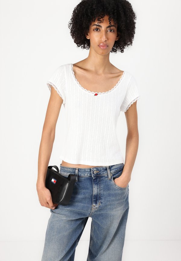 SLIM TEE  - Basic T-shirt - ecru4