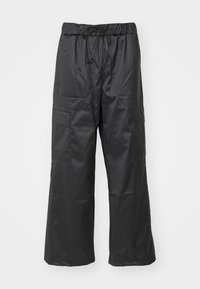 RAIN PANTS WIDE UNISEX - Cargo hlače - black grain