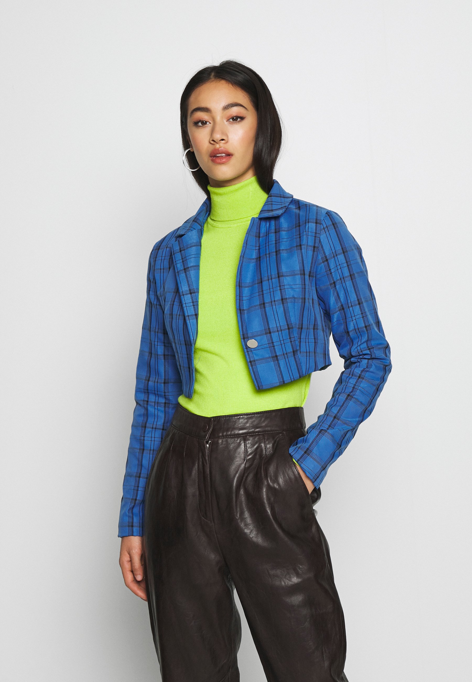 Lost Ink CHECK CROPPED Blazer multi Zalando.no Lost Ink CHECK CROPPED - Blazer - multi
