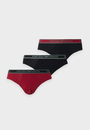 Emporio Armani, 3 PACK  - Слипове - black/black/rhubarb