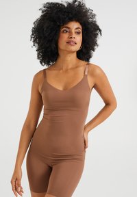 WE Fashion SINGLET - Apatiniai marškiniai - brown