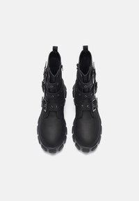 YOURTURN UNISEX - Bota de tornozelo estilo cowboy/motociclista - black