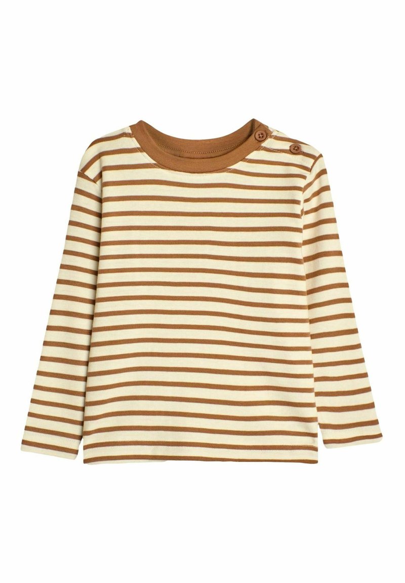 JoJo Maman Bébé BRETON STANDARD - Pikkade varrukatega topp - mocha