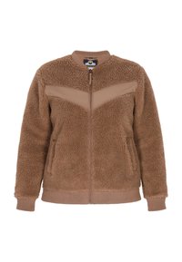 Schmuddelwedda Giacca in pile - dunkelbraun