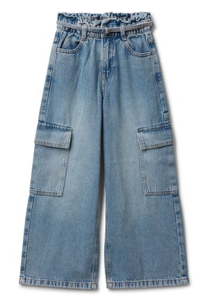 LOOSE FIT - Jeans a zampa - blue