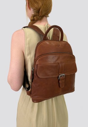 Gusti Leder ALENA - Rugzak - mittelbraun