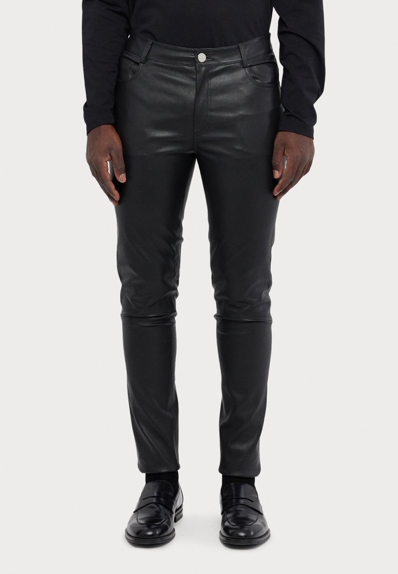STUDIO ID LIAM TROUSER - Lederhose - black