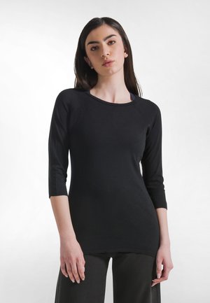 FLAMME 3/4 SLEEVES  - Pitkähihainen paita - black